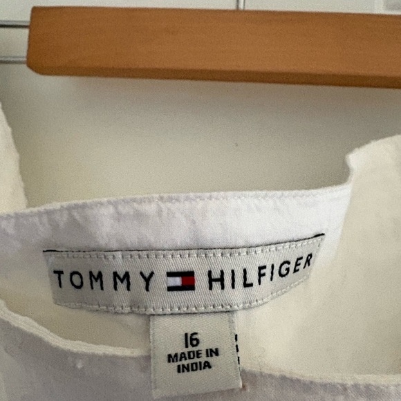 Tommy Hilfiger White Flared Eyelet Skirt - Picture 2 of 2